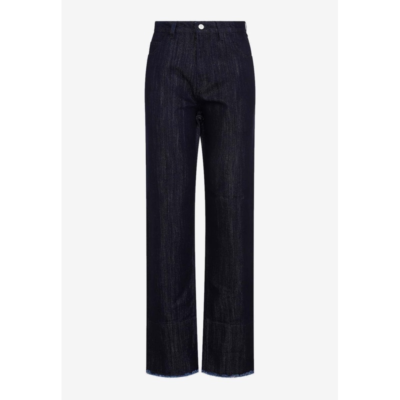 Cropped High-Waist Jeans