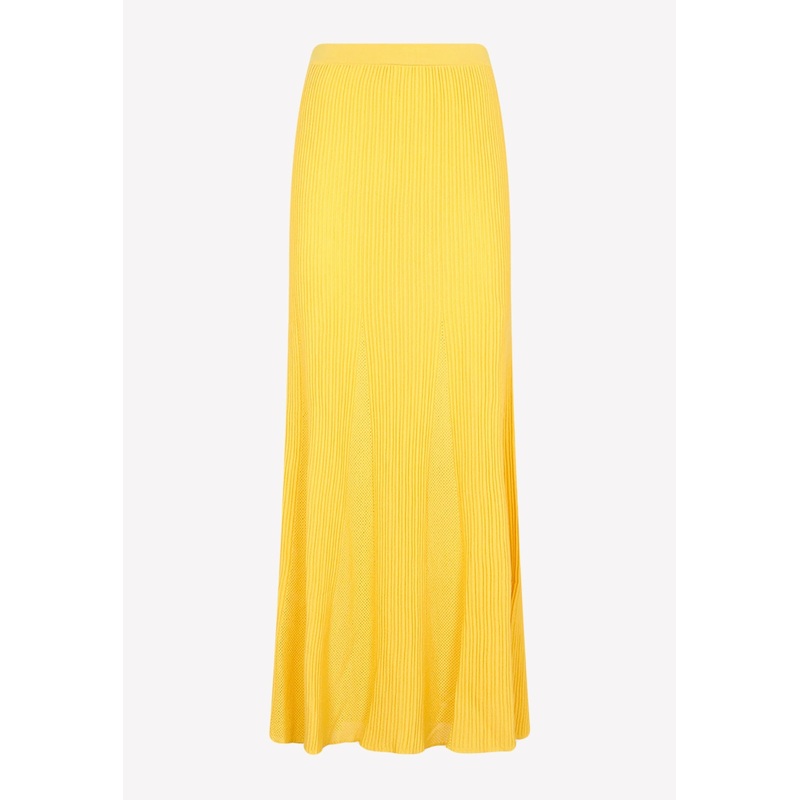 Eula Pleated Midi Skirt
