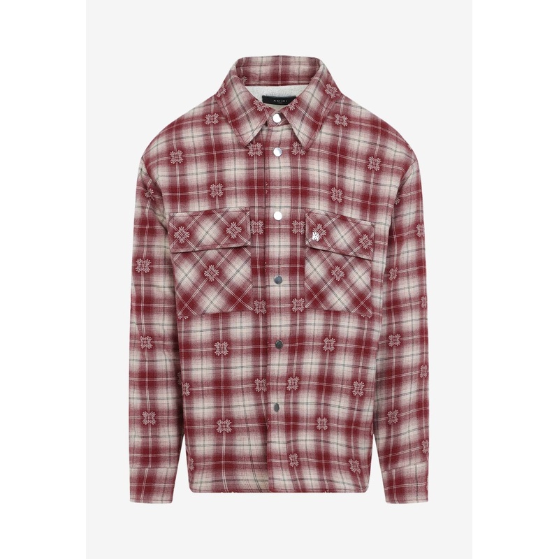 Flannel Check Padded Overshirt
