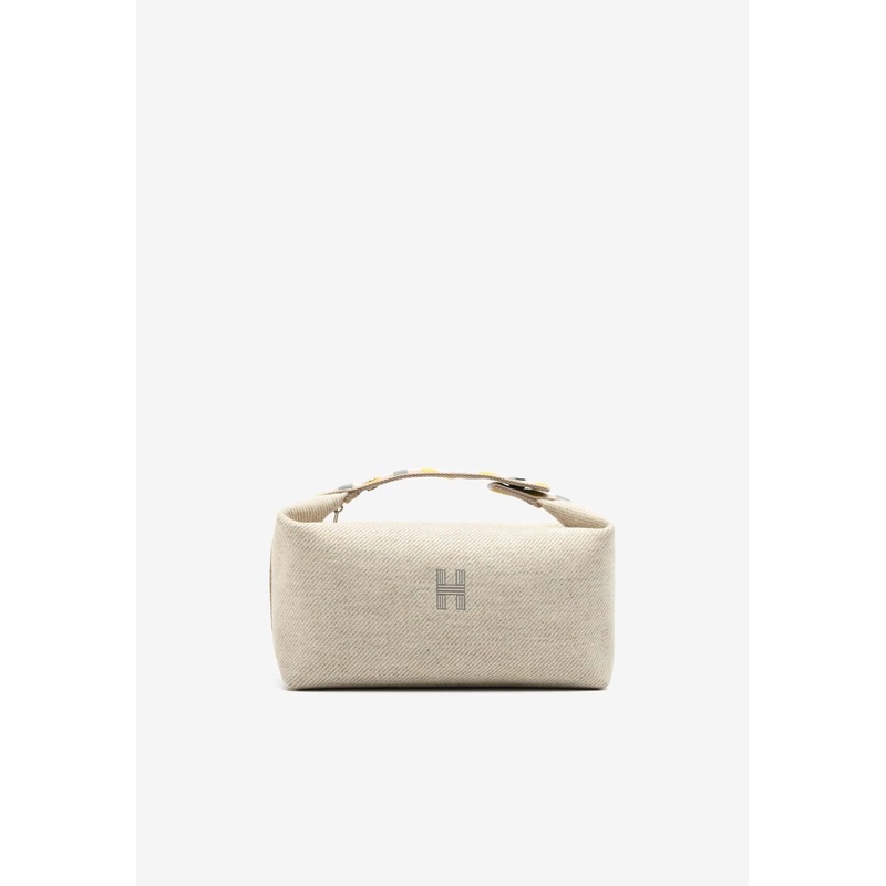 Large Bride-a-Brac au Carre Pouch in Seigle Canvas