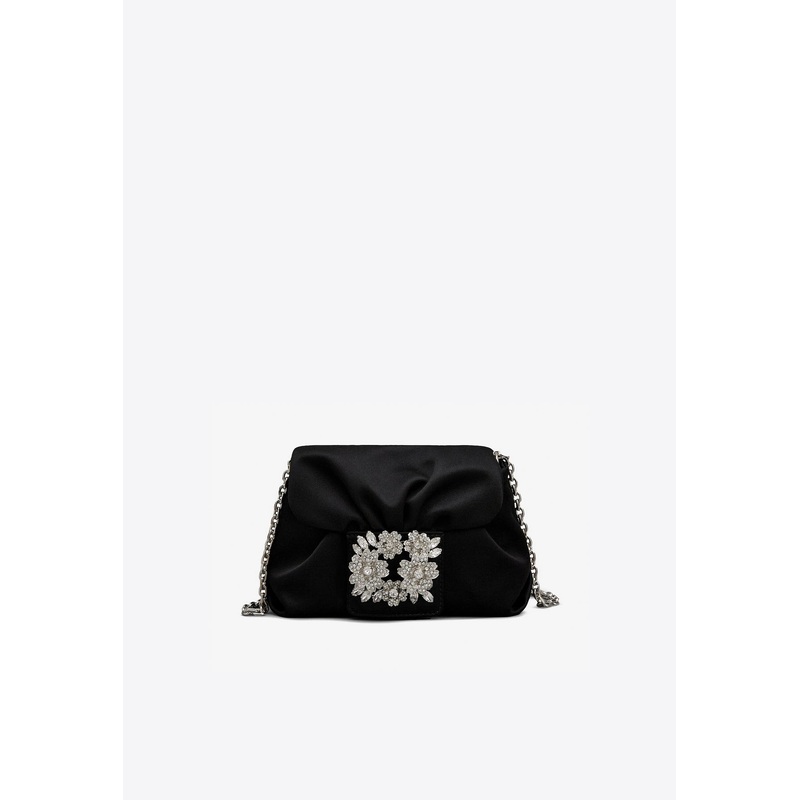 Micro Efflorescence Satin Clutch Bag