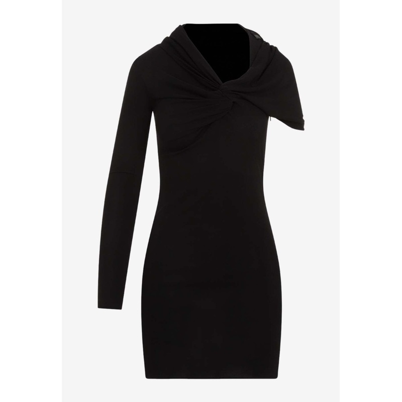 One-Shoulder Mini Sheath Dress