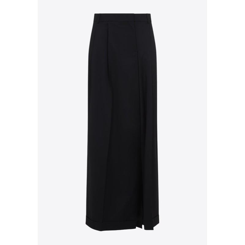 Pleated Maxi Skirt