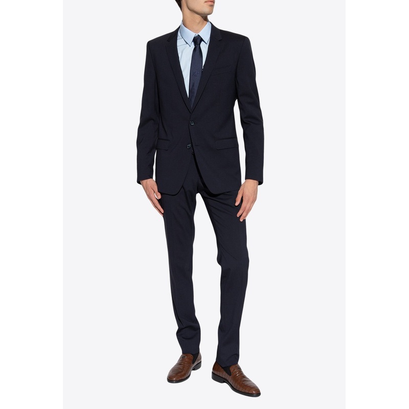 Single-Breasted Wool Tailored Suit