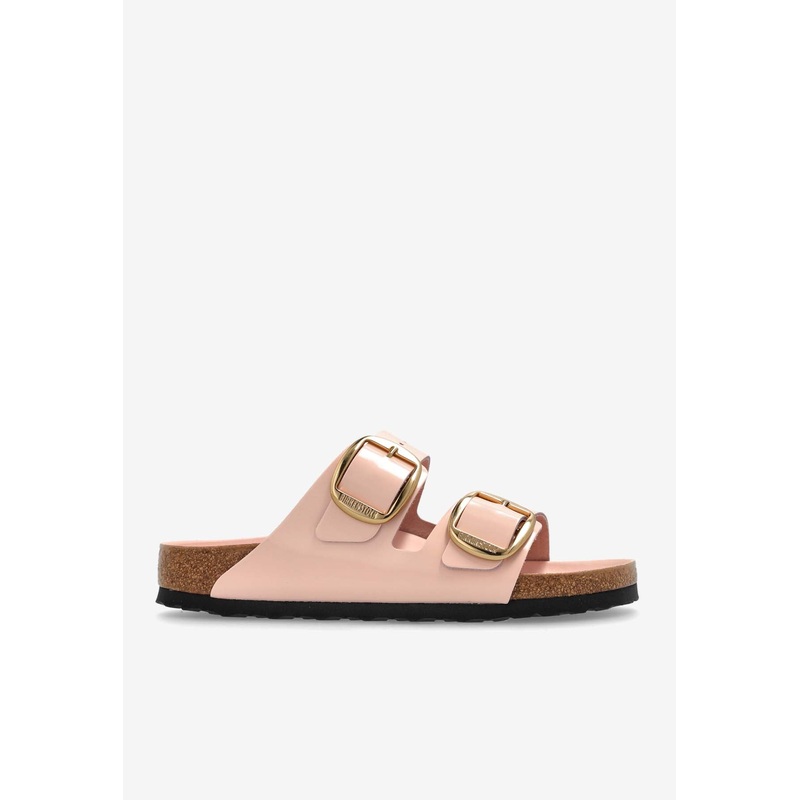 Arizona Big Buckle Patent Leather Slides