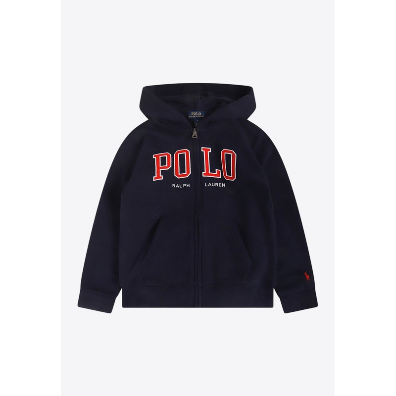 Boys Zip-Up Logo Hoodie