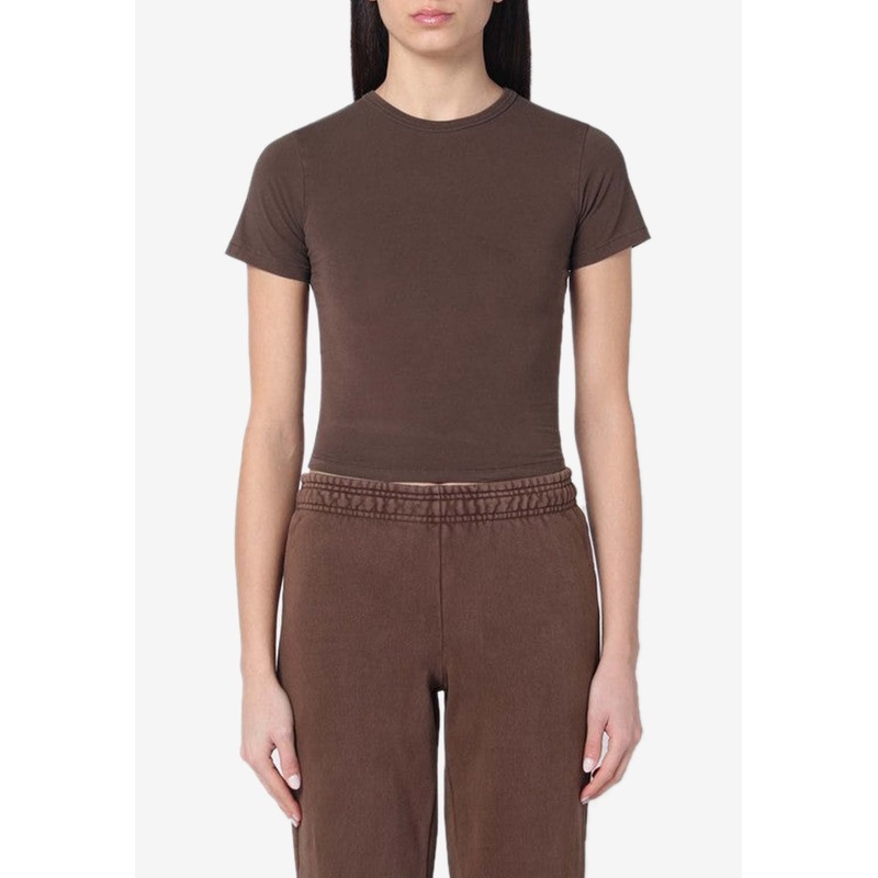 Cropped Crewneck T-shirt