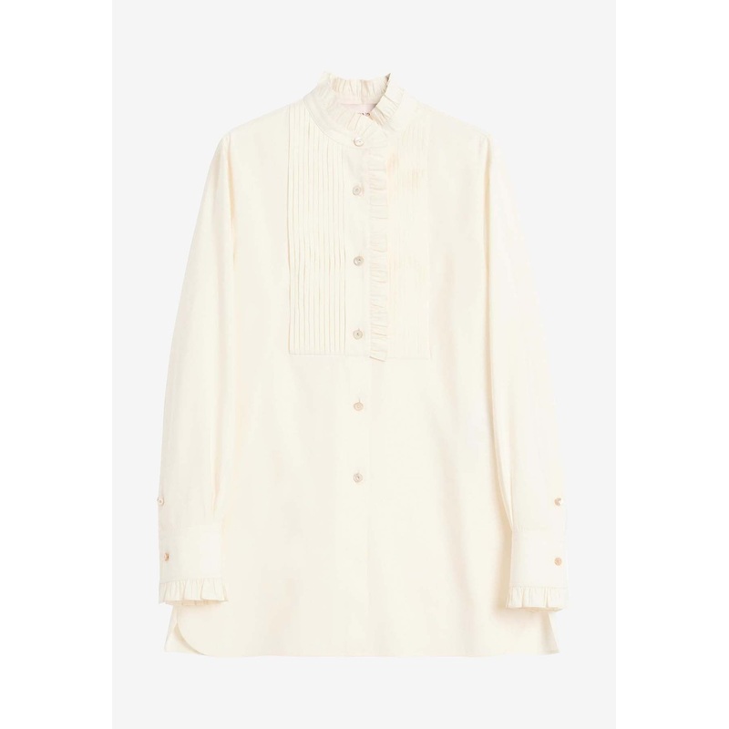Frill Long-Sleeved Shirt