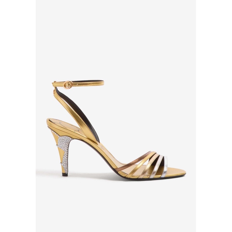 Ladycrush 85 Laminated Leather Sandals