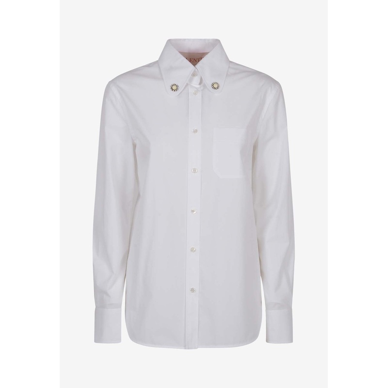 Long-Sleeved Popeline Shirt