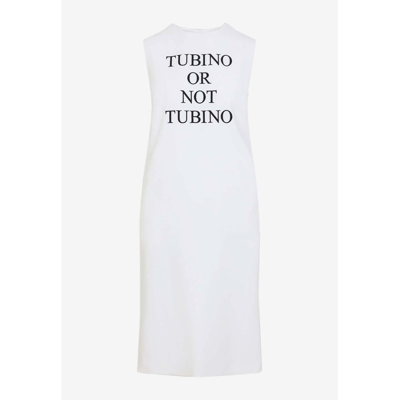 Quote Print Midi Dress