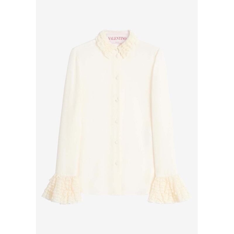 Ruffled Georgette Shirt