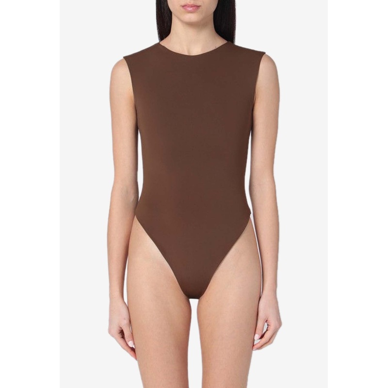 Sleeveless Crewneck Bodysuit