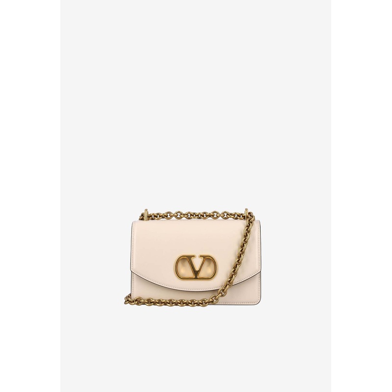 Small Vain Leather Shoulder Bag