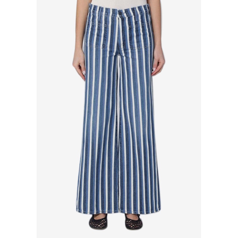 The Patch Pocket Twister Sneak Striped Jeans