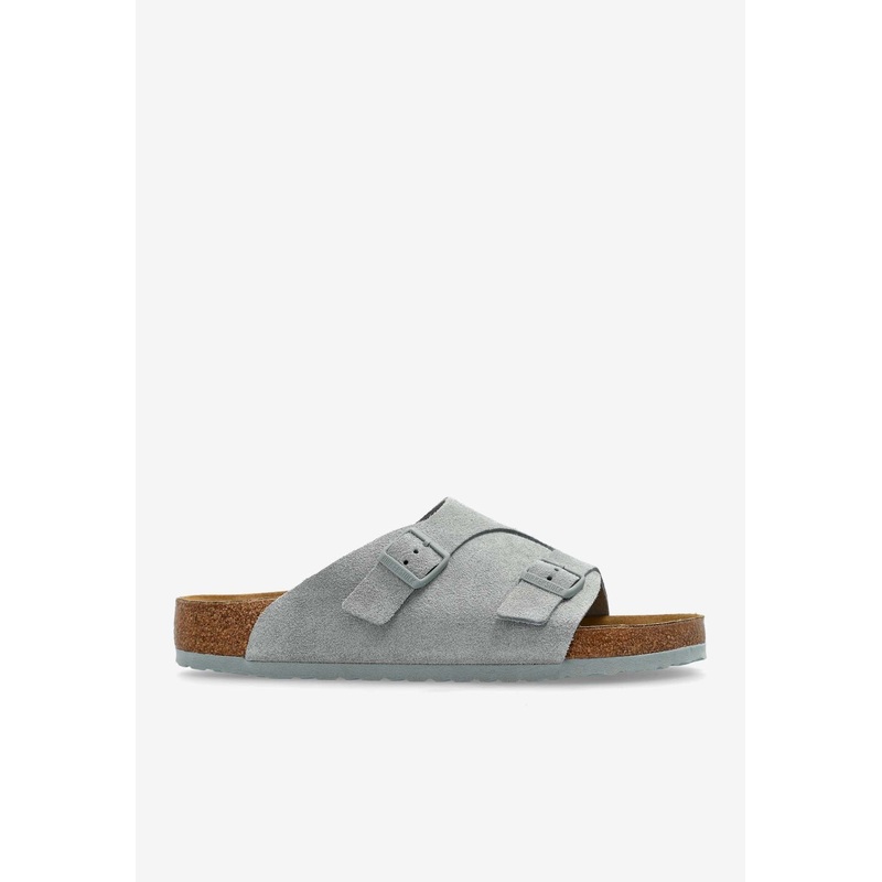 Zurich Double-Strap Suede Slides