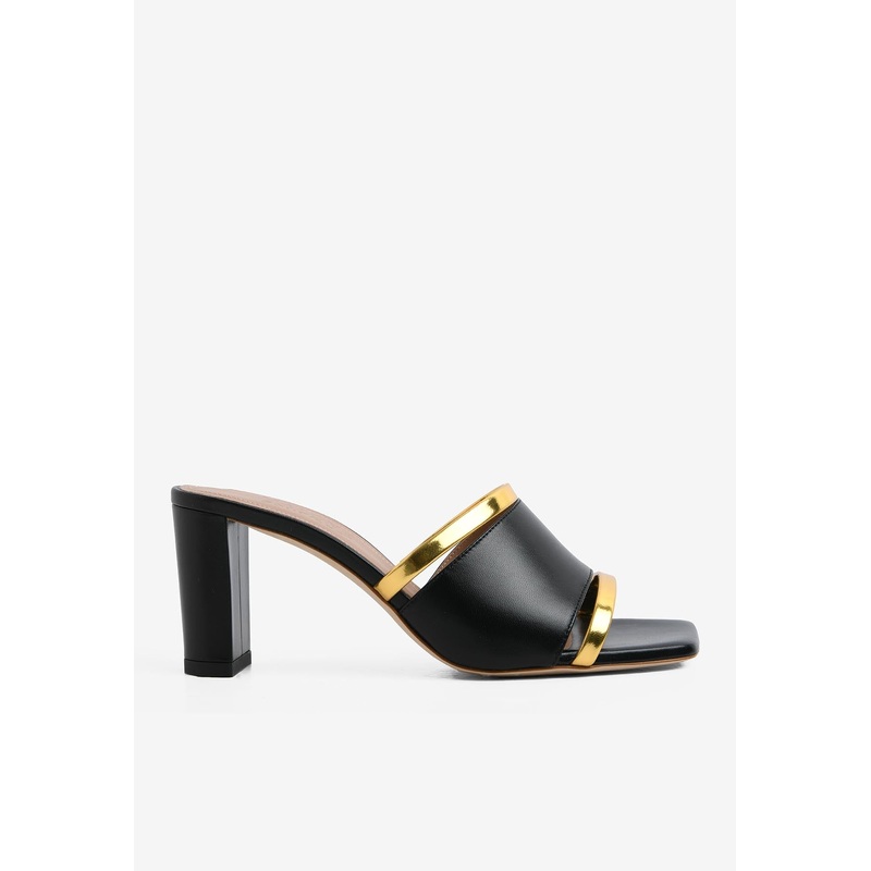Demi 70 Cut-Out Leather Mules