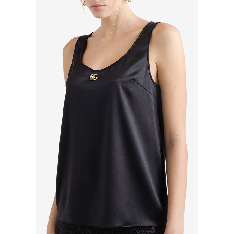 DG Logo Satin Tank Top