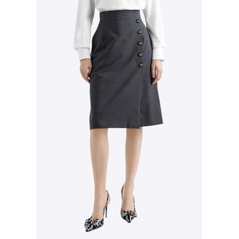 High-Waist A-line Skirt