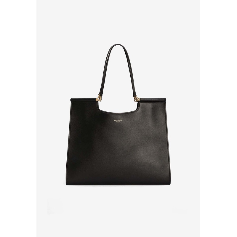 Large Sicily Calf Leather Tote Bag