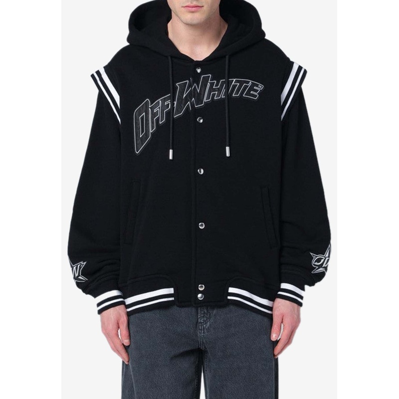 Logo Patch Bomber Jacket