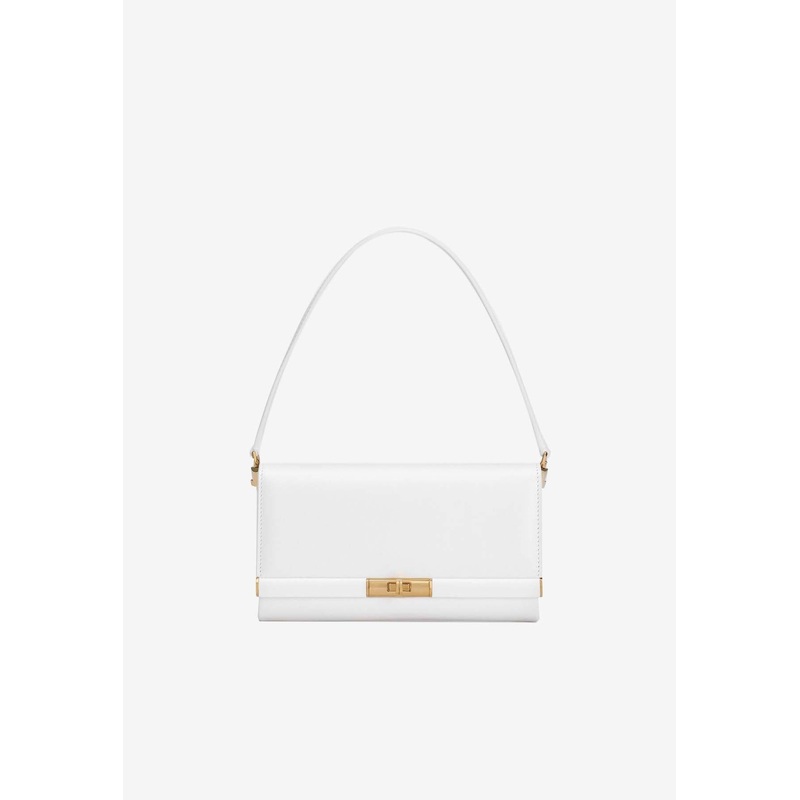 Marlene Grained Leather Clutch Bag