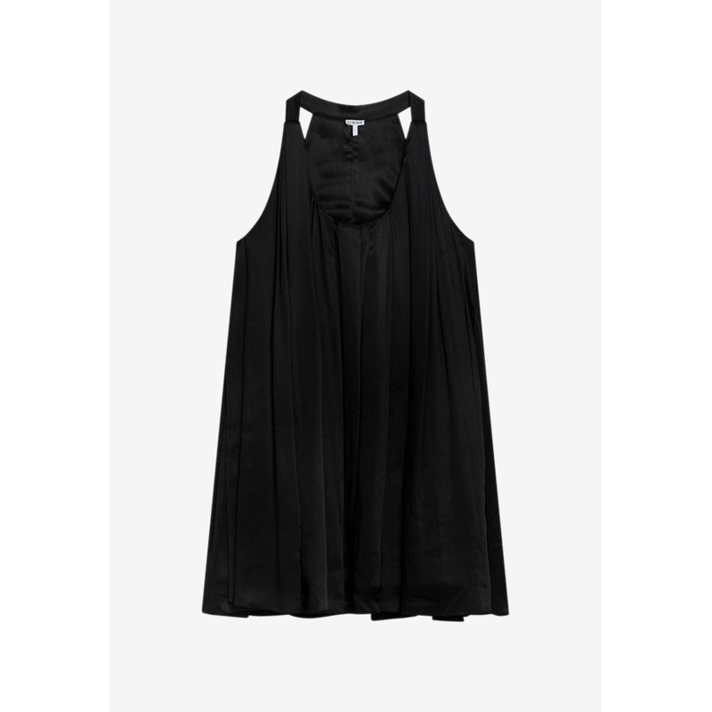 Trapeze Satin Mini Dress