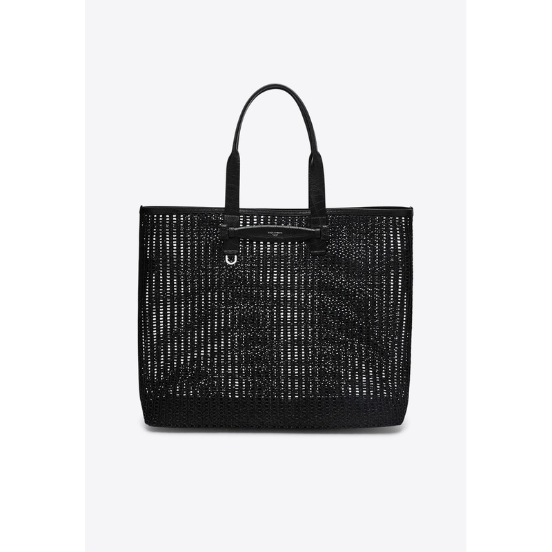 Woven Mesh Tote Bag