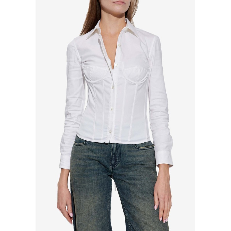 Buttoned Corsedet Shirt