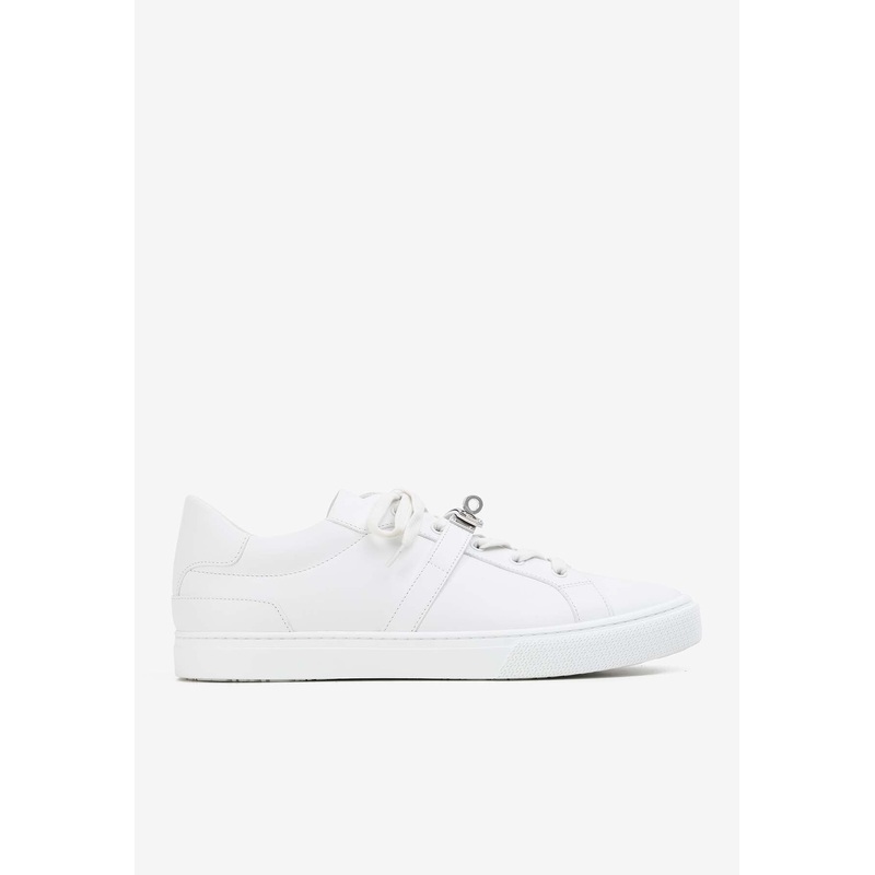 Day Palladium Kelly Buckle Sneakers in White Calf Leather