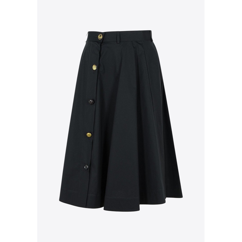 Flared Buttoned Skirt