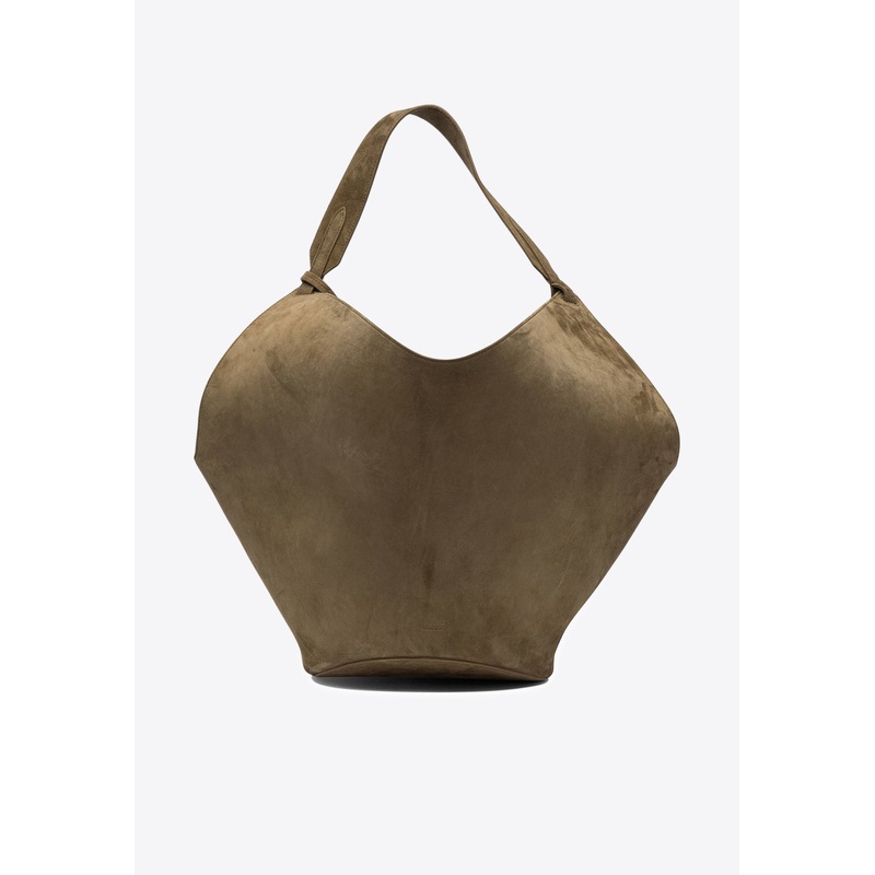 Medium Lotus Suede Tote Bag