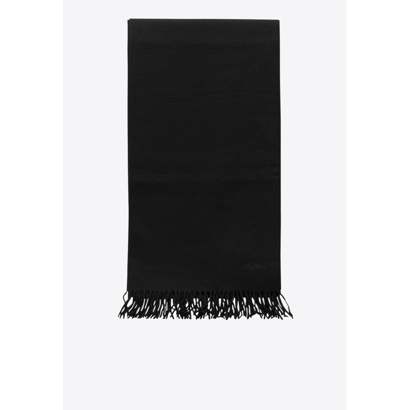 Monogram Embroidered Cashmere Scarf