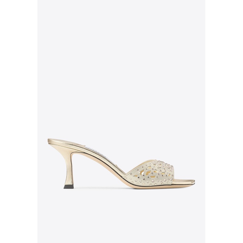 Skye 70 Crystal Suede Mules