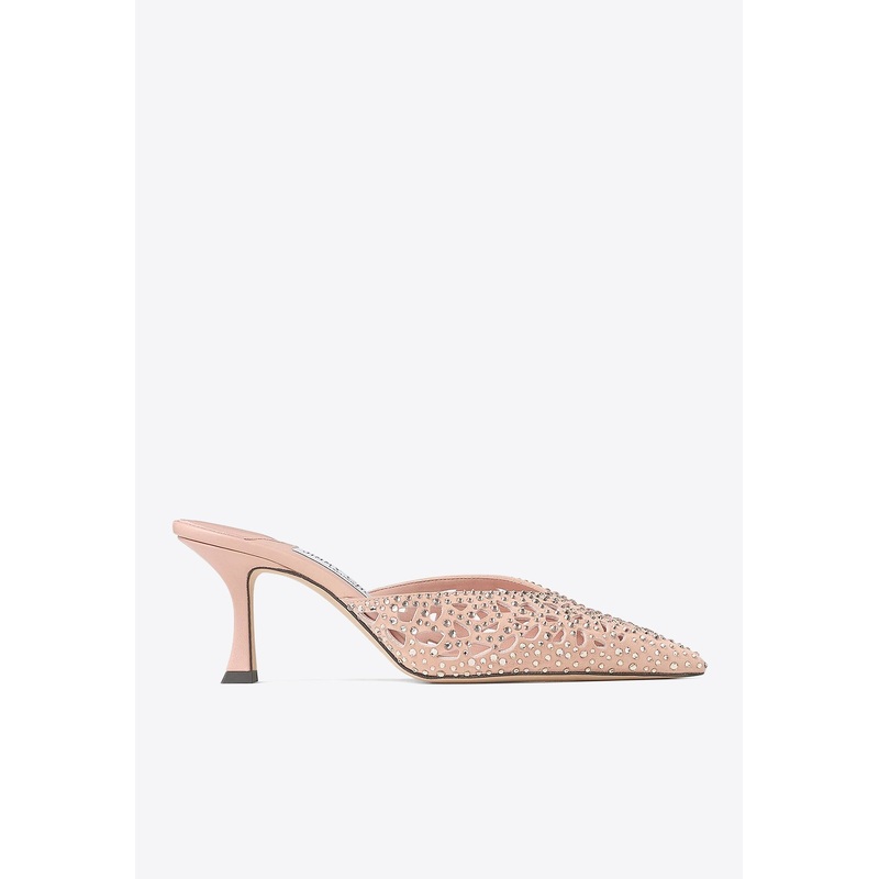 Solar 70 Crystal Suede Mules