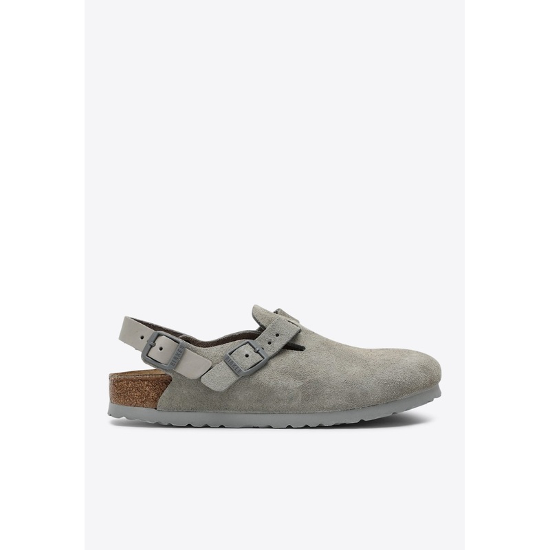 Tokio Suede Leather Clogs