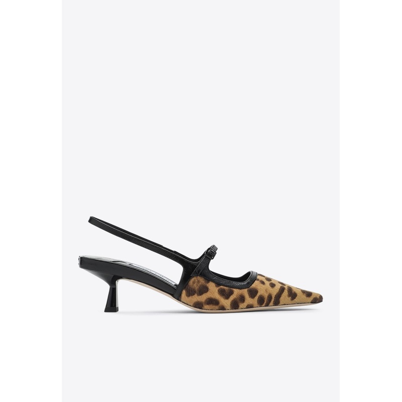 Didi 45 Leopard Print Slingback Pumps
