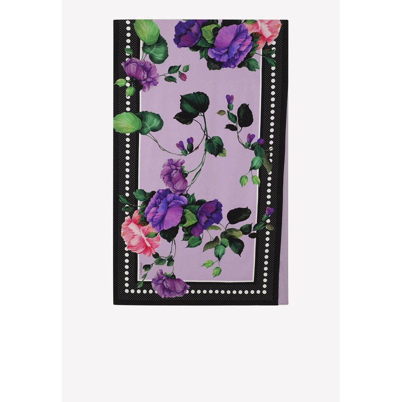 Floral Print Charmeuse Hijab