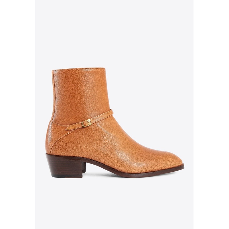 Pat Leather Ankle Boots