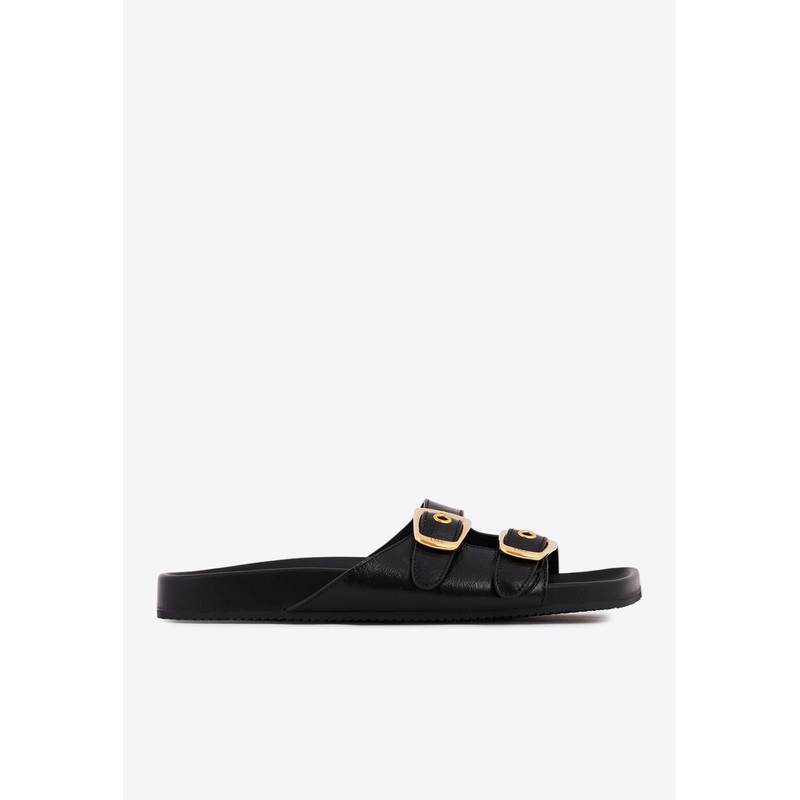 Polly Leather Slides