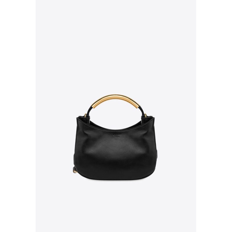 Small Handle Me Leather Top Handle Bag