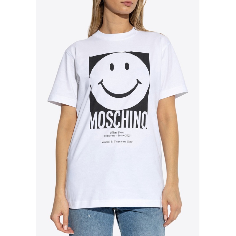 Smiley Logo Print T-shirt