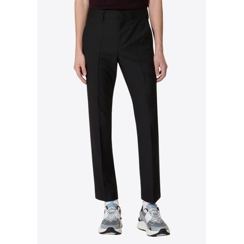 Tailored Wool Slim Pants