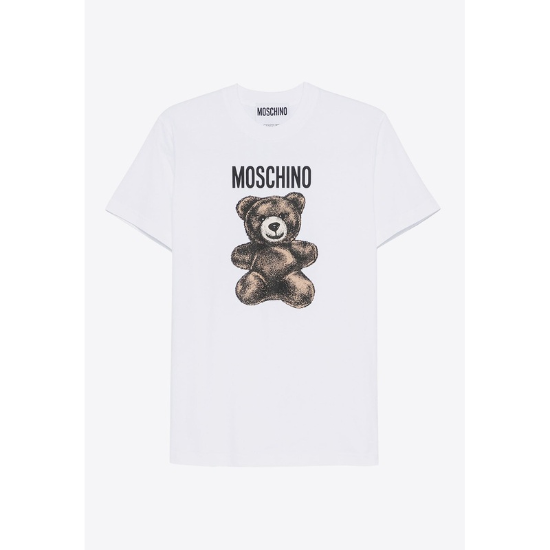 Teddy Bear Print Jersey T-shirt