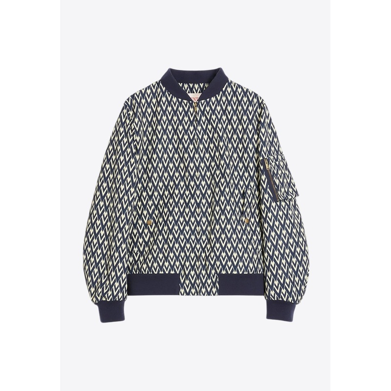 Toute La V Print Bomber Jacket