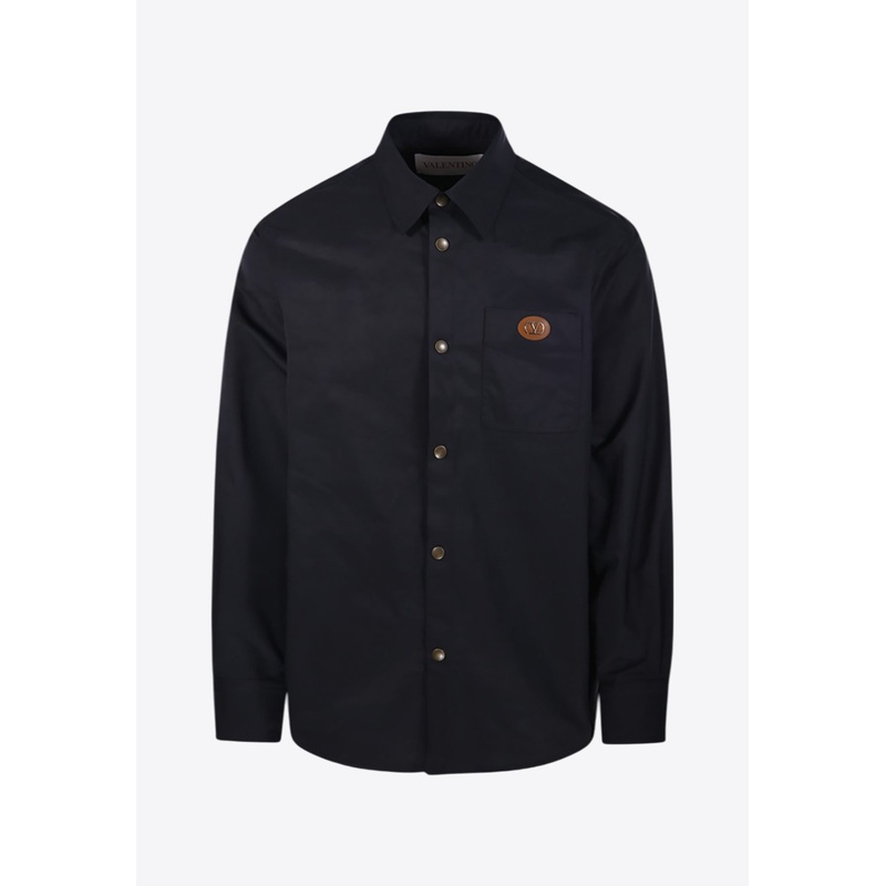 VLogo Patch Long-Sleeved Shirt