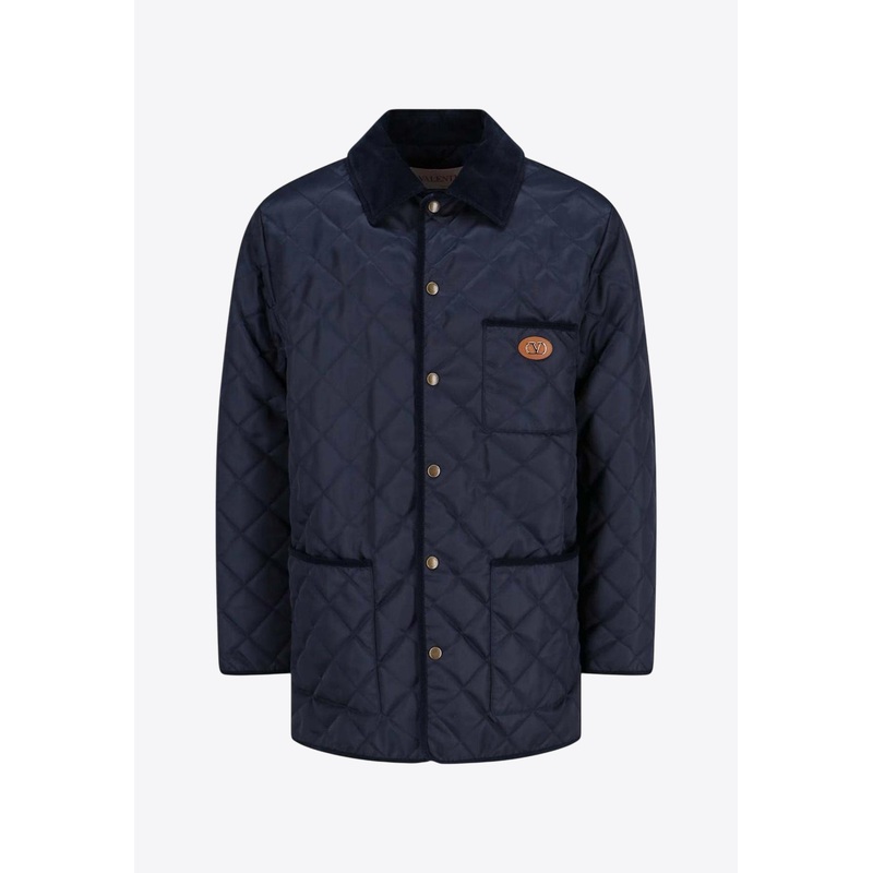 VLogo Patch Quilted Nylon Jacket
