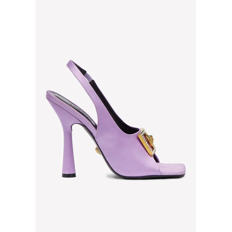 110 Medusa Crystal-Embellished Sandals