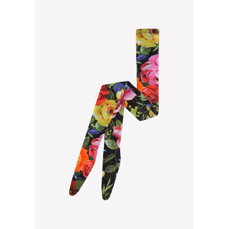 All-Over Floral Print Tights