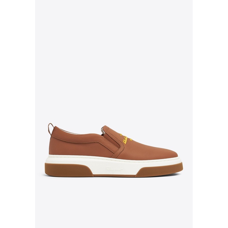 Cassina Leather Slip-On Sneakers
